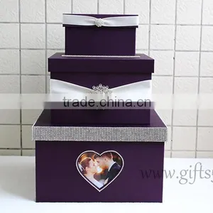 Elegant Wedding Card Box Holder With Photo Frame thumbnail-1