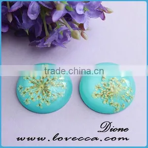14/20/25mm for DIY Necklace Jewelry Round Real Dandelion Resin Cabochon thumbnail-5