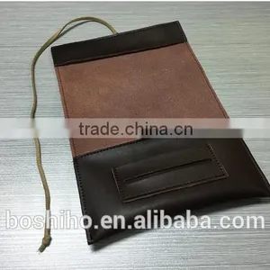 Customized Design Wholesale Genuine Cowhide Leather Tobacco Pouch Cigarette Pouches thumbnail-2
