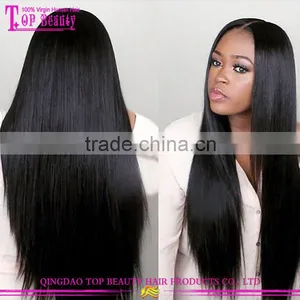 Fashion Wholesale 6A Grade 100% Russian Virgin Hair Wigs Natural Color Hair Wigs for Young Women thumbnail-1