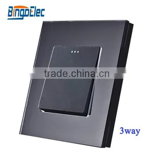 EU/UK Standard 1gang 3way Push Wall Switch, Intermediate Switch thumbnail-2