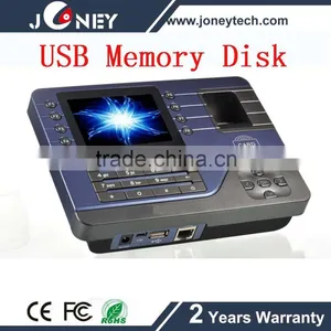 3.5 Inch TFT P2P Fingerprint Linux Terminal Time Attendance With USB Cable thumbnail-1