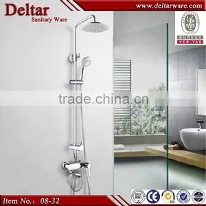 Temperature Display Led Shower, Big Square Shower Led Shower Head, Brass Shower Faucet Body Internestional Standard thumbnail-3