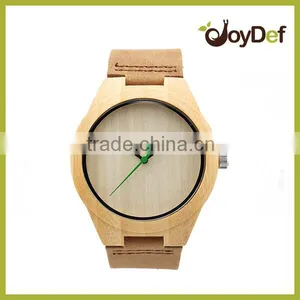 Custom Design Handmade Bamboo Wooden Watch Mens Quartz Watches in Gift Case thumbnail-2