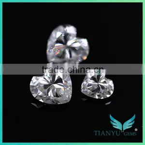 Moissanite Wholesale Heart Shape 6*6mm Moissanite Wedding Sets thumbnail-5