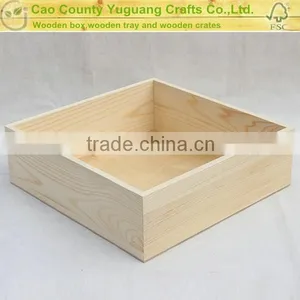 Handmade Square Wooden Storage Tray thumbnail-1