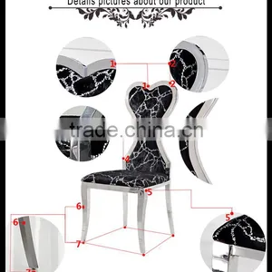 High Grade Dining Room Stainless Steel Chairs thumbnail-5