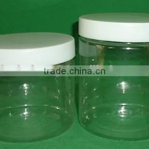 500ml Plastic PET Round Glue/candy Jar With Cap thumbnail-1