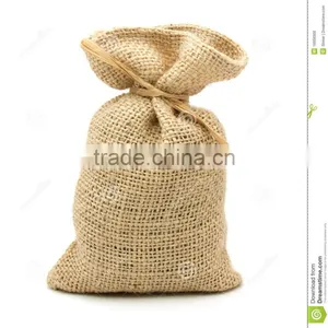Nature Drawstring Jute Packaging Bag thumbnail-1