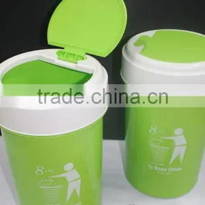 Colourful Open Top 8 Liter Plastic Dustbin. Suitable to be Used as Office Dustbin, Toilet Dustbin, Sanitary Dustbin thumbnail-6