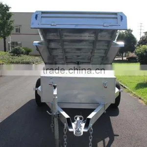 Top 1 Quality Economic 10x5ft Hot Dipped Galvanized Hydraulic Heavy Duty Farm Used Tandem Trailers thumbnail-6