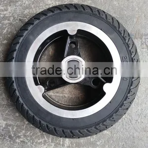 200mm Semi-pneumatic Rubber Wheel With Aluminum Rim thumbnail-4