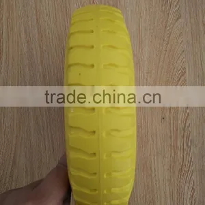 Wholesale Hot Sale Durable Small Size Metal Rim PU Wheel thumbnail-3