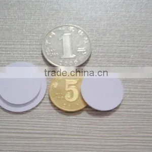 High Quality White 30mm Coin Tag thumbnail-1