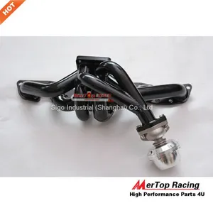 MERTOP 3mm Thick Black Coated Niss** Skyline GTR R32 R33 R34 RB26DET RB26 T4 TWIN TOP MOUNT Manifold +38mm Wastegate thumbnail-5