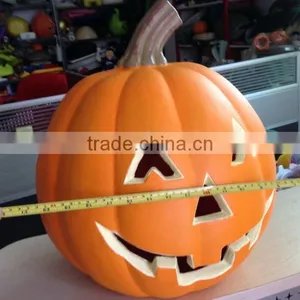 OEM Blow Molding Halloween Large Pumpkin Decoration Pumpkin Plastic Sculpture Huizhou Factory thumbnail-1