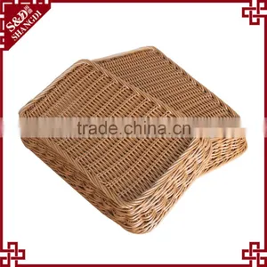 Woven Bread Basket / Plastic Food Basket thumbnail-3