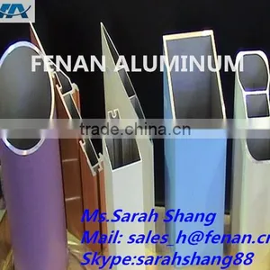 Aluminum Tubing Extrusion Blue Powder Coating Aluminum Pipe thumbnail-1