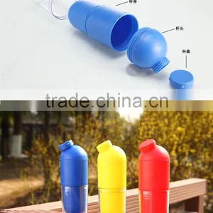 Easy Drink Sports Portable Plastic Corn Capsule Bottle With Cup / Environmental Protection Cup/plastic Water Korea thumbnail-2