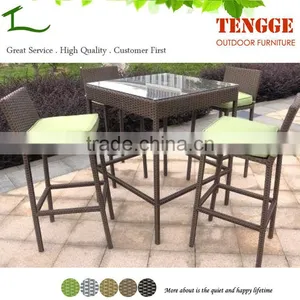 TG15-0070 Oudoor Furniture PE Wicker Cocktail Table Set thumbnail-1