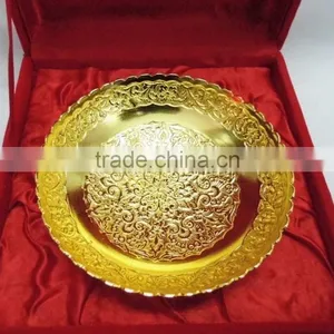 Gold Plated Brass Bowl for Home Decoration, Wedding Gift and Return Gift thumbnail-4