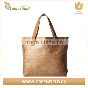 Brown Color Shopping Bags Waterproof Tyvek Paper Lady Shopping Bag thumbnail-2