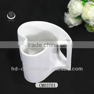 Gift Mug for Valentine's Day With Box,ceramic Heart Shaped Mug,heart Shape Coffee Mug thumbnail-1