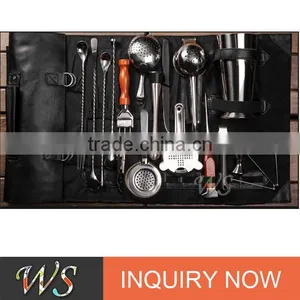 WS-se03 Luxury Bartender Set With Canvas Cloth Roll Pack thumbnail-1