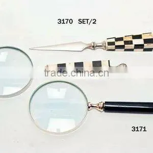 Magnifying Glass With Paper Cutter, Table Magnifying Glass, Magnifying Glass, Table Top Magnifying Glass, Flat Magnifying Glass thumbnail-1