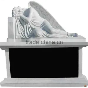 Tombstone.Hand Carved Cemetery Angel Statue Tombstone thumbnail-1