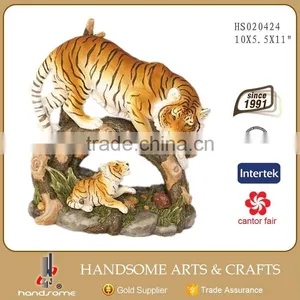 17.5 Inch Resin Craft Home Decoration Tiger Statue Animated Animals thumbnail-6