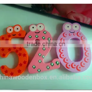 Refined Wooden Number Label Stickers With Magnet for Kids thumbnail-2
