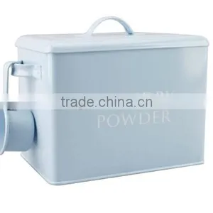 Household Large Capacity Metal Laundry Powder Box Tin Storage Container thumbnail-5