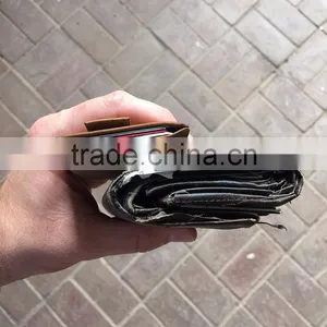 Card Sleeve Slim Wallet Full Grain Leather Front Pocket RFID Blocking Minimalist Card Holder thumbnail-6