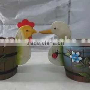 Colorful Garden Balcony Fiberglass Animal Shape Planters Pot thumbnail-4