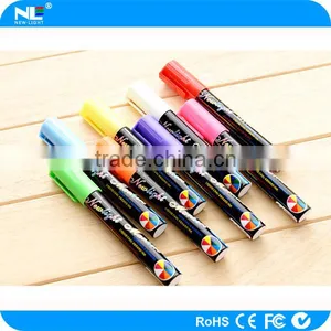 Colorful and Smooth Nib Fluorescent Marker Pen / Erasable Marker Pen for LED Writing Board thumbnail-1