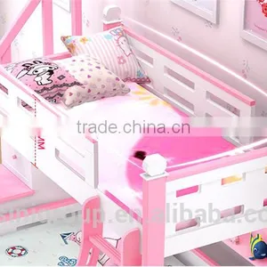 Color Life Mini Children Kid Bed Furniture Wooden Bunk Bed Set for Twins Bedroom Room thumbnail-6