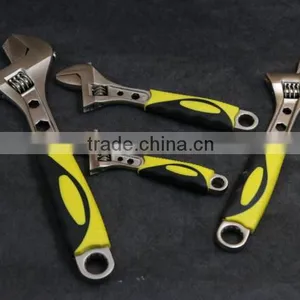 Wide Mouth Tube Live Nickel Plated Spanner Wrench Adjustable Nut Wrench Pipe Wrench thumbnail-6