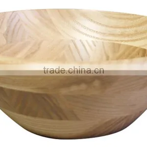 Kijihiki Keyaki Japanese Zelkova Wood Marquetry Salad Bowl Wooden Bowl Hand Made thumbnail-2