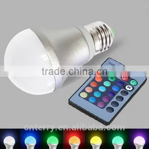 New Arrival Led Light Bulb E27 Remote Control 16 Color RGB Led Bulb Light thumbnail-2