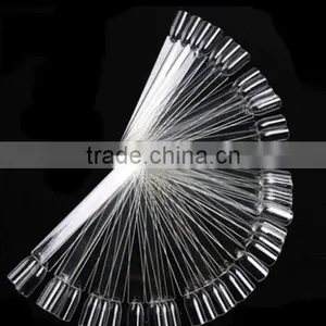 50 Transparent False Nail Art Tips Stickers Display Practice Fan Board thumbnail-1