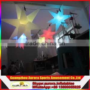 Hot Sale 3m Inflatable Hanging Led Lighting Stars With Led Light thumbnail-1