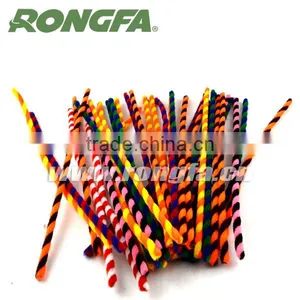 9mm x 50cm Double Color Twisted Jumbo Fluffy Sticks Chenille Stem thumbnail-5