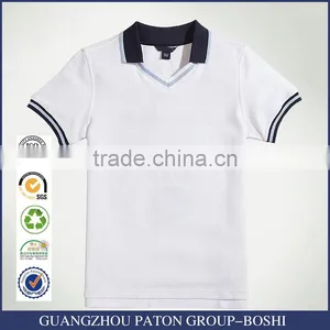 British Student Boys T-shirt Polo Shirt, V Collar College, Short Sleeved Sweat Can Custom thumbnail-1