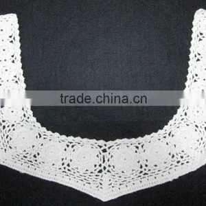 Machine Made Crochet Cotton Ladies Neck Lace Design thumbnail-1
