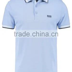 MGOO Excellent Cotton Spandex Polo Shirt Three Buttons Plain Dry Fit Golf Polo Shirts For Men thumbnail-5