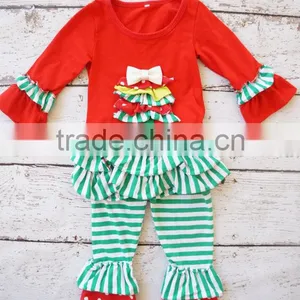Wholesale Children's Boutique Clothing Smocked Baby's Christmas Clothes Children Christmas Costumes thumbnail-5