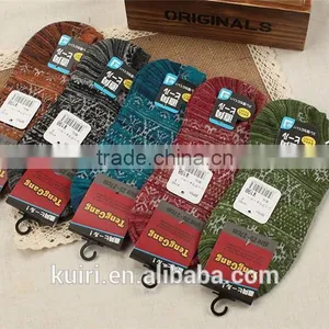 Autumn Winter Men's Rabbit Wool Soft Sock Male Retro Thicken Striped Mixture Short Socks Men Warm Casual Dress Sock Promotion thumbnail-5