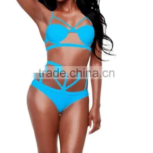 M899 Dingyang Fashion Sexy Bandage Hollow One Piece Bikini Swimwear thumbnail-2