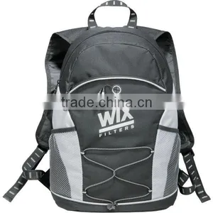 Twister Backpack - Has Zippered Main Compartment, Zippered Front Pocket With Earbud Port Access and Comes With Your Logo. thumbnail-1